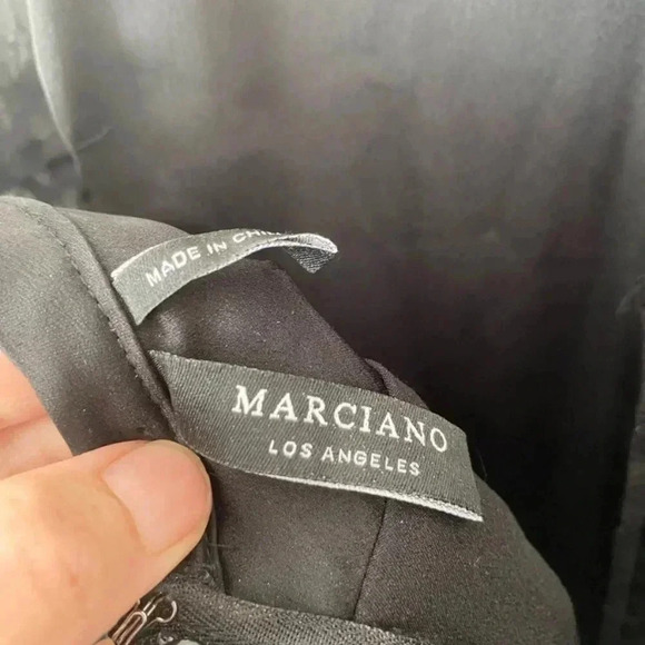 Marciano Womens Black Lyndy Lace Romper Size 2 Halter - Picture 4 of 9